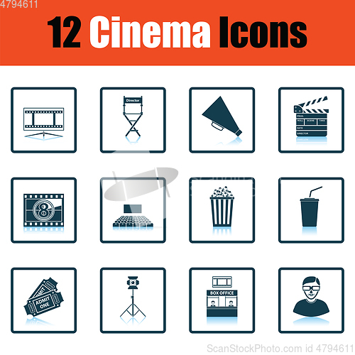 Image of Set of cinema icons