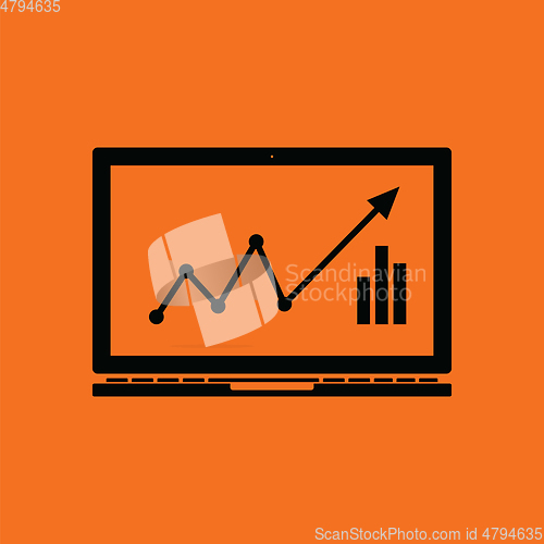 Image of Laptop with chart icon