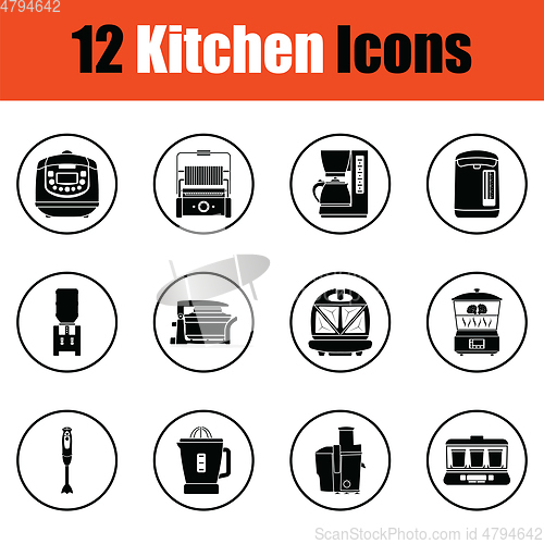 Image of Kitchen icon set