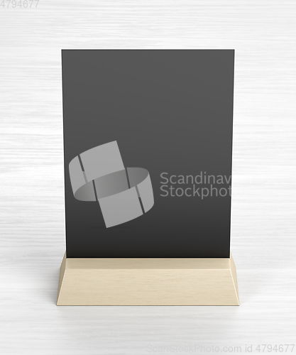 Image of Blank menu holder