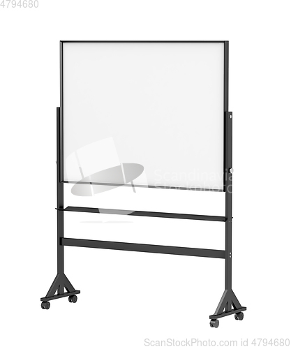 Image of Mobile school whiteboard on wheels