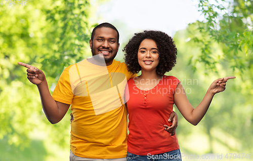 Image of happy african american couple