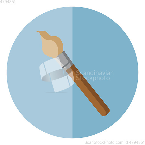 Image of Paint brush for painting vector or color illustration