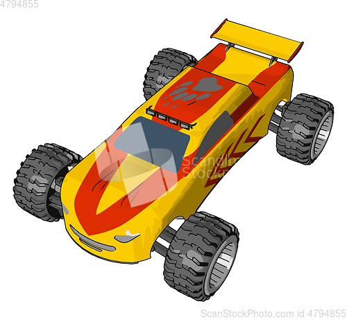 Image of The toy vehicle toy vector or color illustration