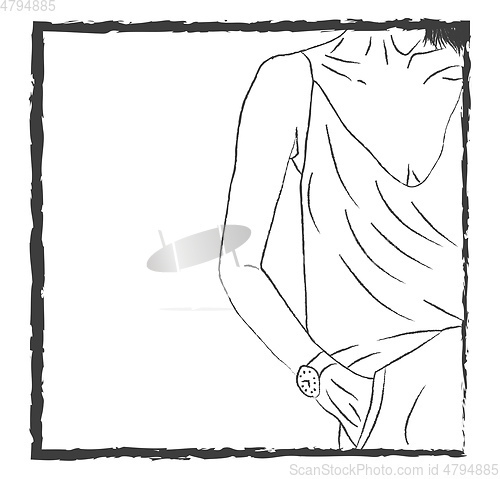 Image of Spaghetti top vector or color illustration