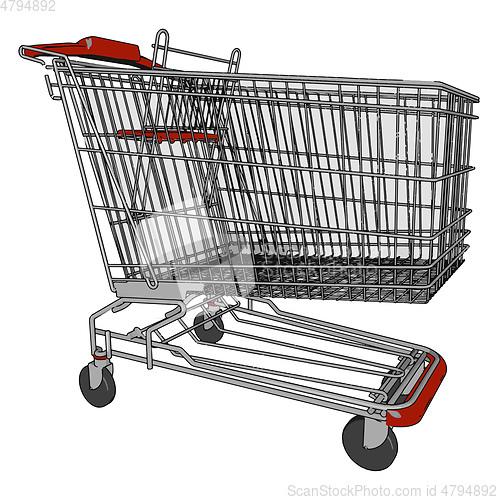 Image of The shopping cart vector or color illustration