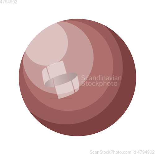 Image of Cartoon planet Venus  vector illustration on white background.