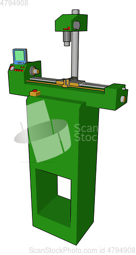 Image of Easy to handle machine vector or color illustration