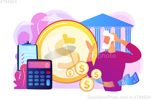 Image of Retirement preparation concept vector illustration.