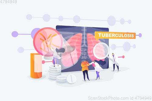 Image of Tuberculosis concept vector illustration