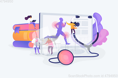 Image of Sport medicine concept vector illustration