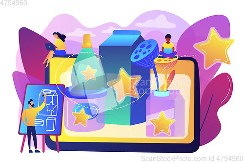 Image of Packaging design concept vector illustration.
