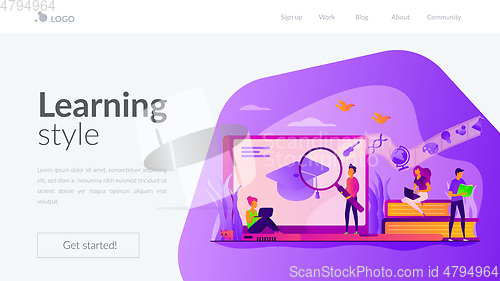 Image of Learning landing page template