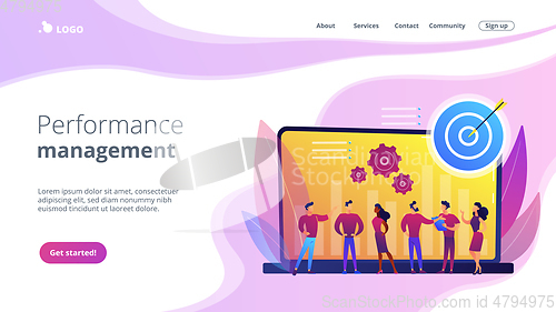 Image of Performance management concept landing page.