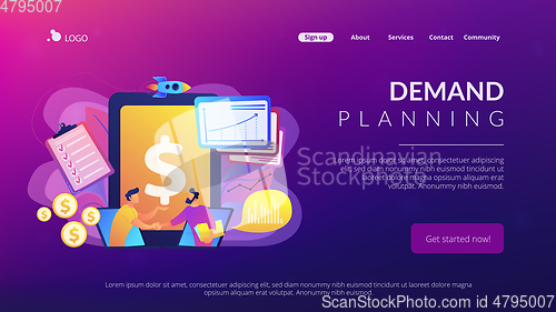 Image of Demand planning concept landing page.