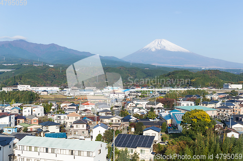 Image of Mount Fuji and Shizuoka town