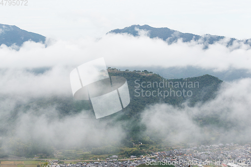 Image of Takeda Castle and sea of cloud