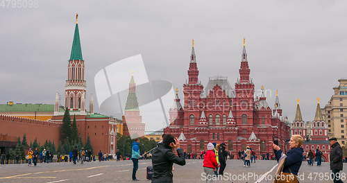 Image of Moscow Red square, History Museum in Russia