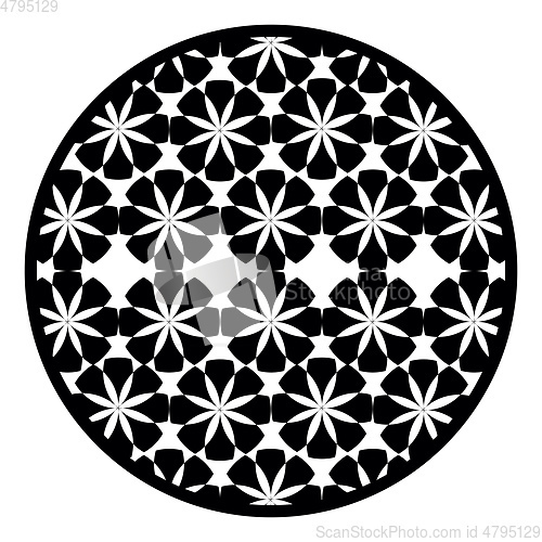 Image of A optical illusion of kaleidoscope vector or color illustration
