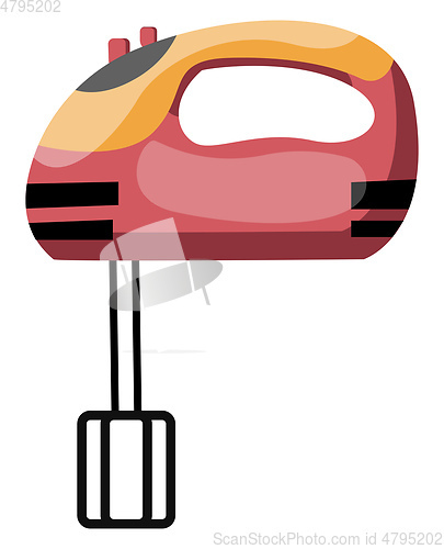 Image of Hand blender vector color illustration.