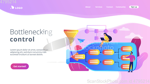 Image of Bottleneck analysis concept landing page.