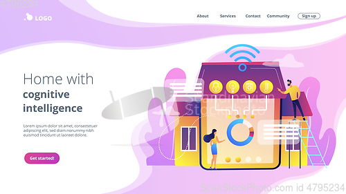 Image of Smart home 2.0 concept landing page.