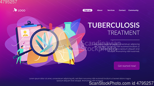 Image of Tuberculosis concept landing page.