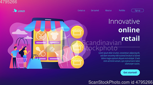 Image of Niche service marketplace concept landing page.