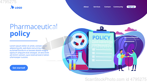 Image of Pharmaceutical policy concept landing page.