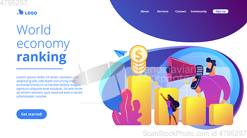 Image of Economic development concept landing page.