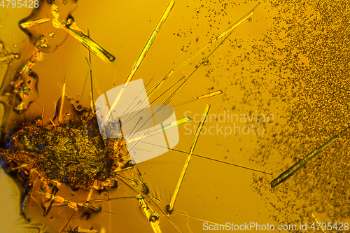 Image of ferric chloride crystals