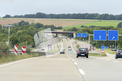 Image of highway scenery in Southern Germany