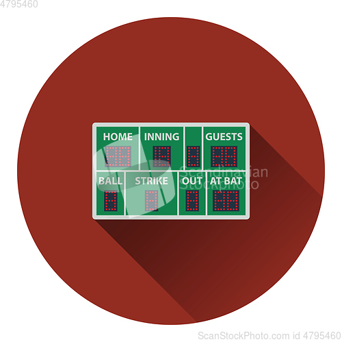 Image of Baseball scoreboard icon