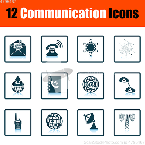 Image of Communication icon set