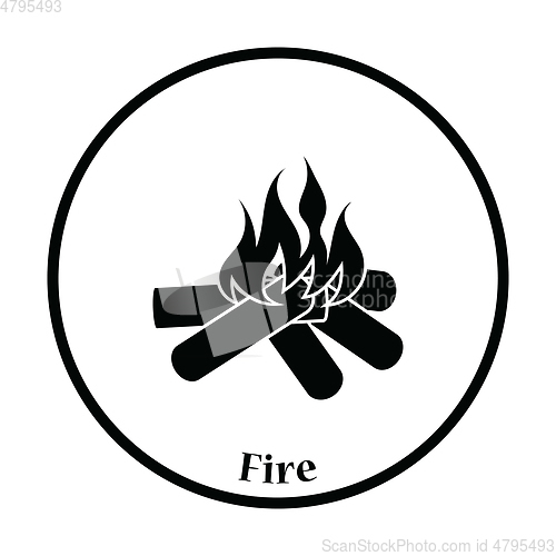 Image of Camping fire  icon