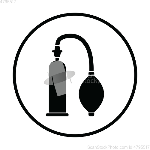 Image of Vacuum penis machine icon