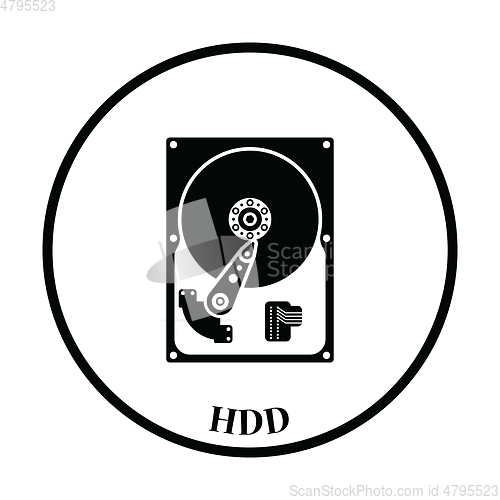 Image of HDD icon Vector illustration