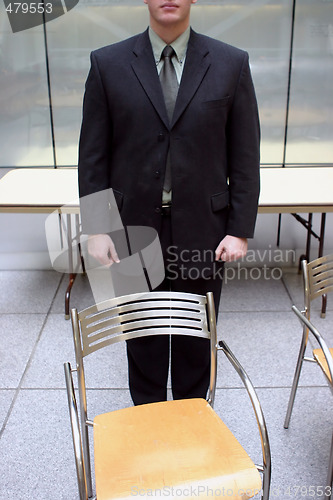 Image of Businessman empty chair
