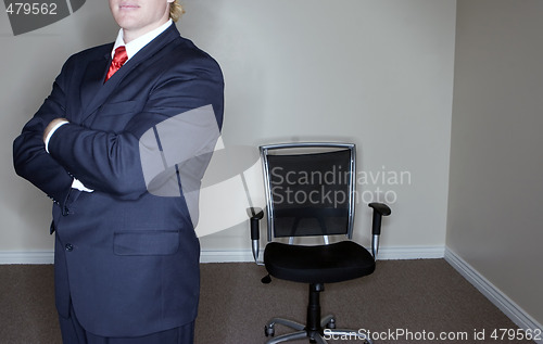 Image of Businessman Empty Chair
