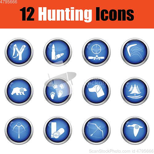 Image of Set of painting icons. 