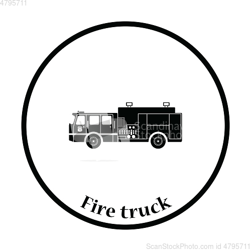 Image of Fire service truck icon