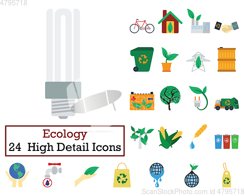 Image of Set of 24 Ecology Icons