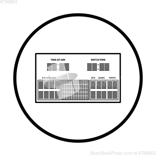 Image of Tennis scoreboard icon