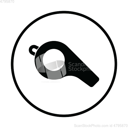 Image of American football whistle icon