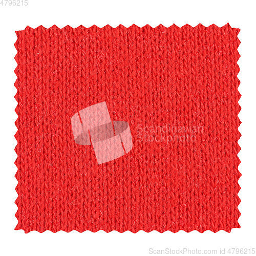 Image of Red zigzag fabric sample