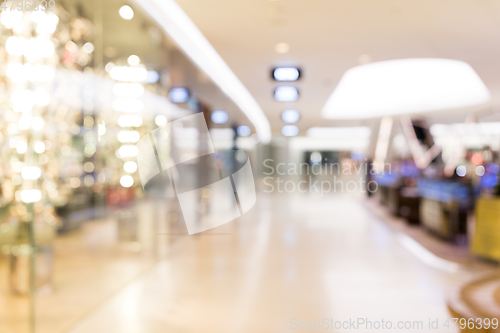 Image of Blurry of shopping center