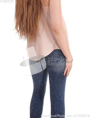 Image of The legs and bottom of a woman