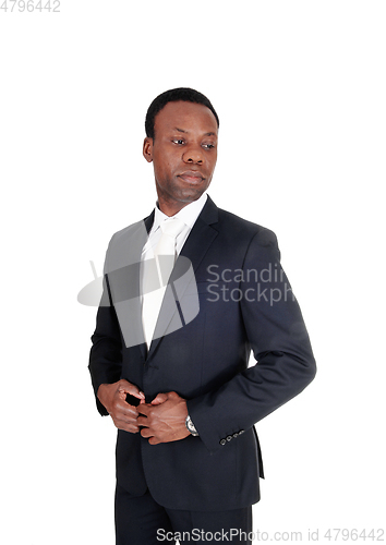 Image of African business man in portrait image