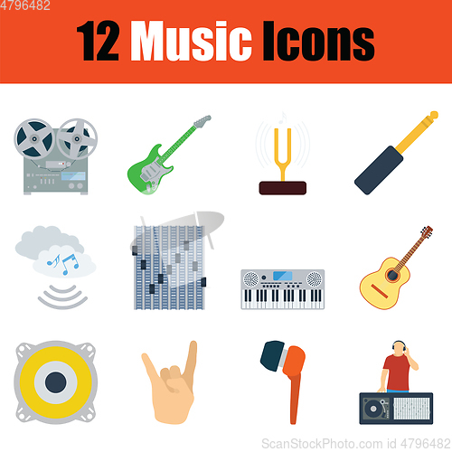 Image of Music icon set