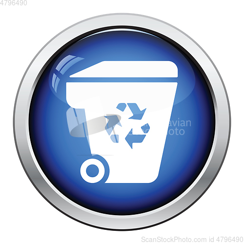 Image of Garbage container recycle sign icon